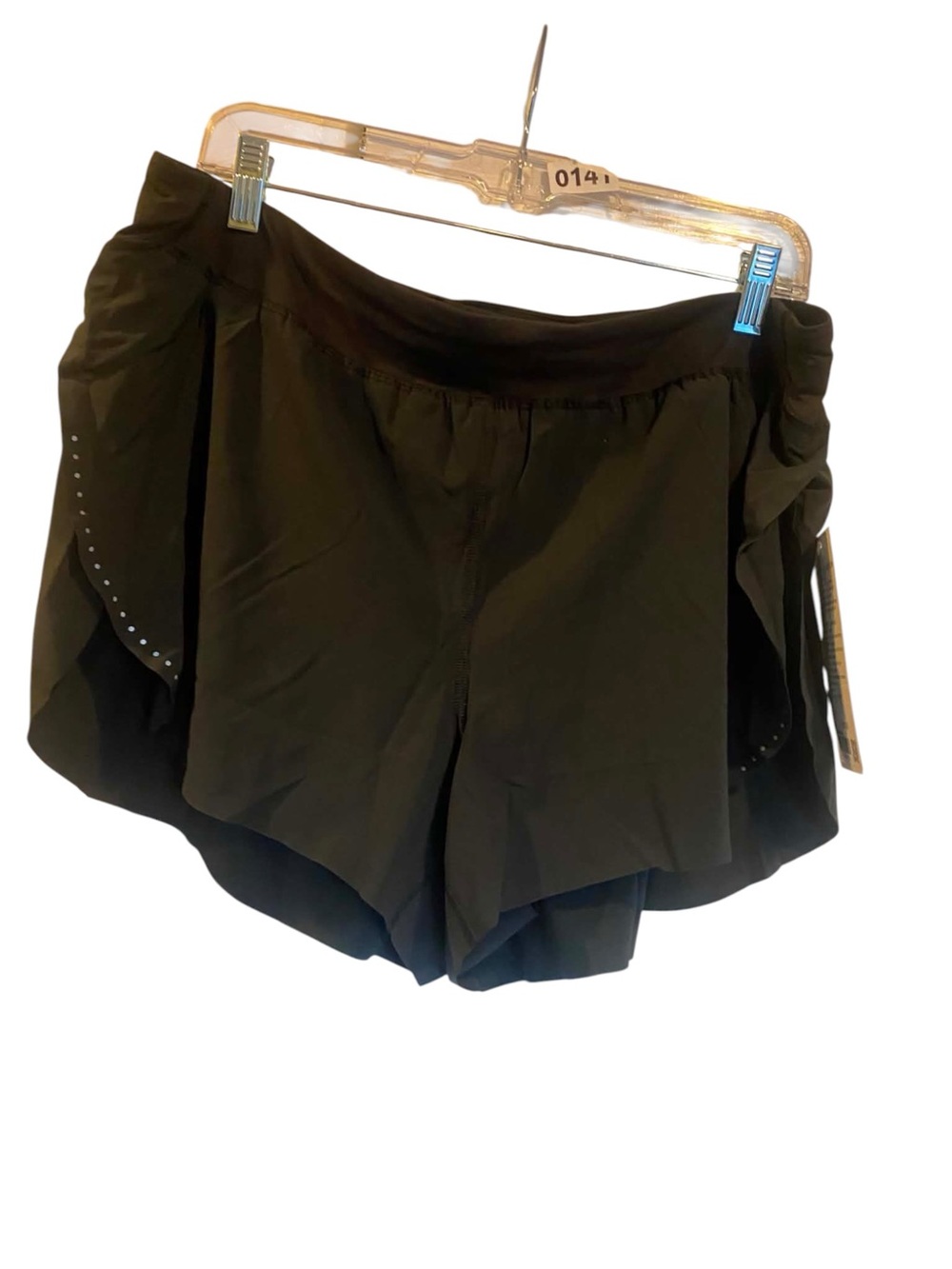 NWT Lululemon Fast and Free High-Rise Split Short 3” BLACK Size XL